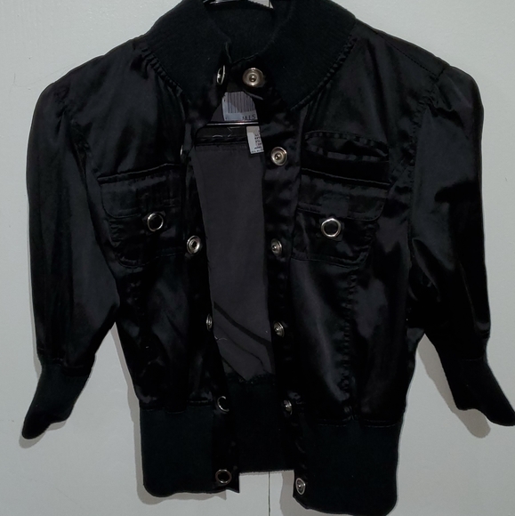 Black button up jacket - Picture 1 of 2